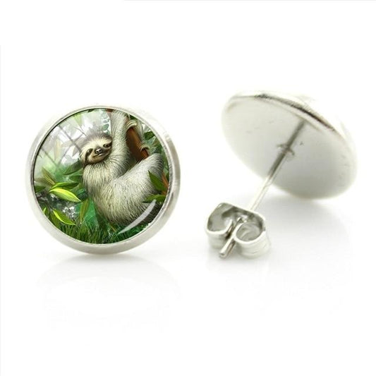 Jungle Sloth Earrings - Sloth Gift shop