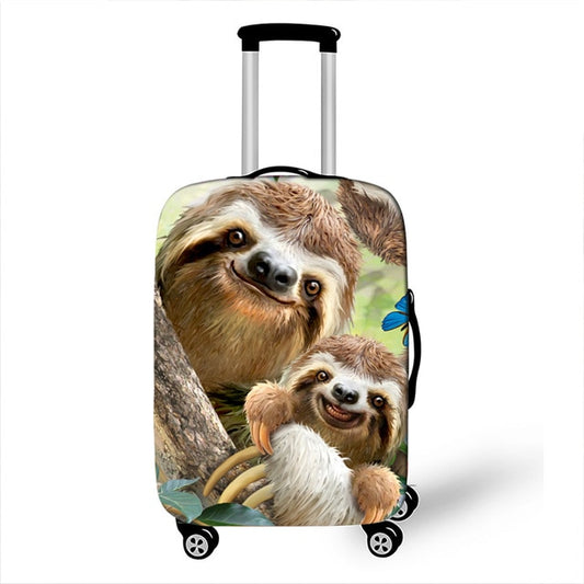 Mother and Baby Sloth Luggage Cover - Sloth Gift shop
