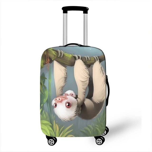 Pastel Sloth Luggage and Suitcase Cover - Sloth Gift shop