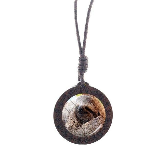 Old Sloth Necklace - Sloth Gift shop
