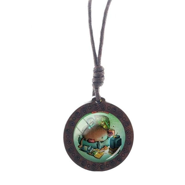 Living Sloth Necklace - Sloth Gift shop