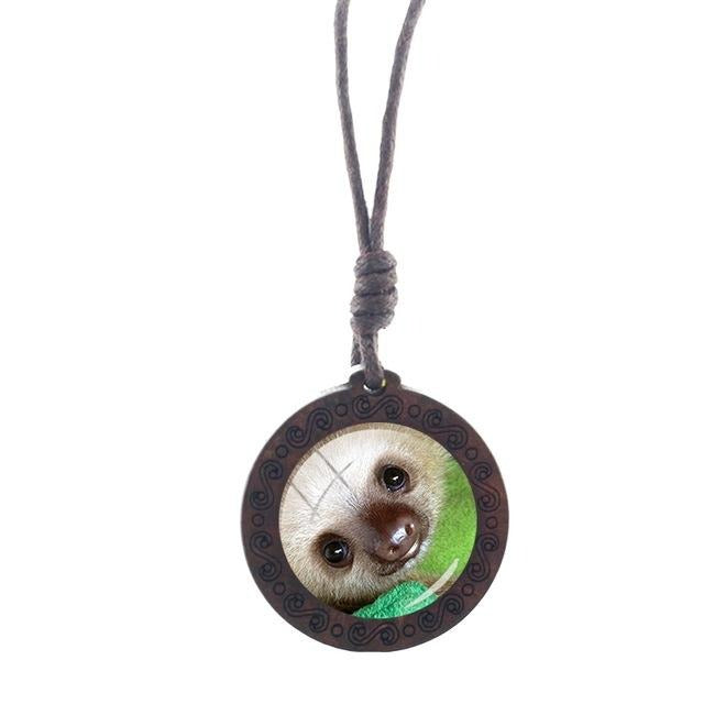 Face of Sloth Necklace - Sloth Gift shop