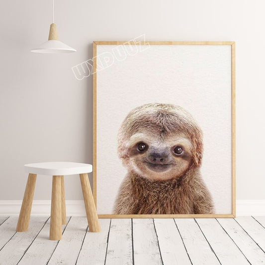 Small Face Sloth Poster