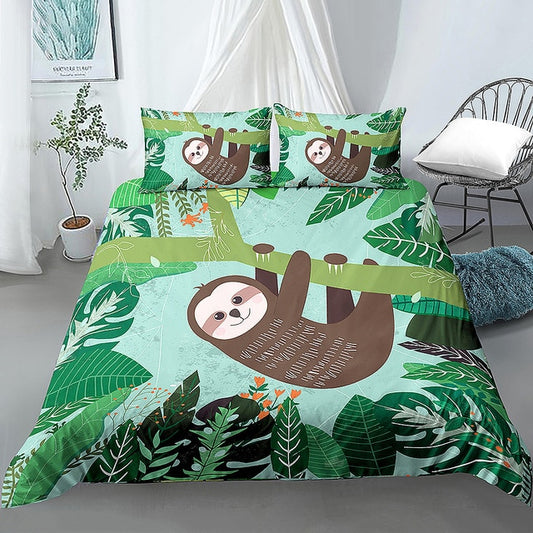 Hanging Forest Sloth Bedding Set