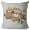 Cute Winking Sloth Cushion Cover