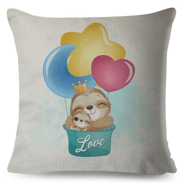 Loving Dad Sloth Cushion Cover