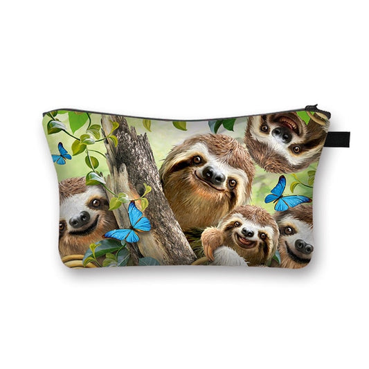 Photogenic Sloth Makeup Bag