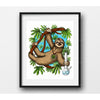 Swinging Sloth Poster