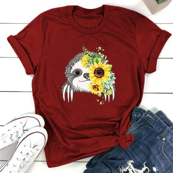 Sunflower Sloth T-shirt