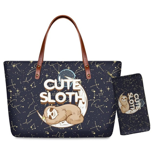 Moon Sloth Handle Bag