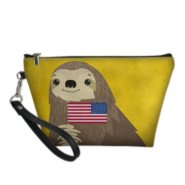 Patriot Sloth Makeup Bag