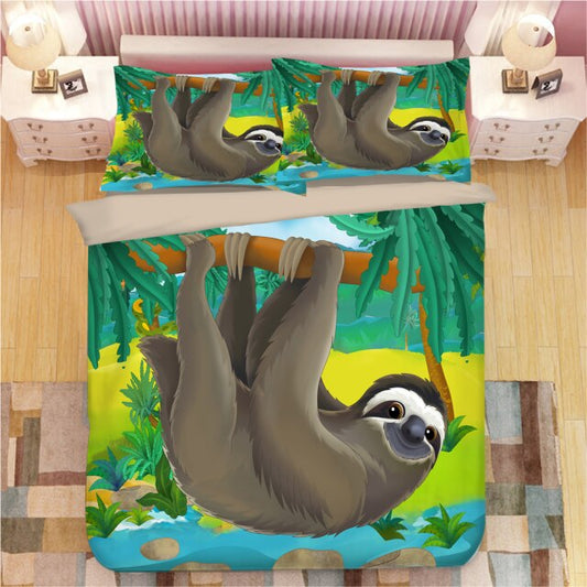Island Sloth Bedding Set