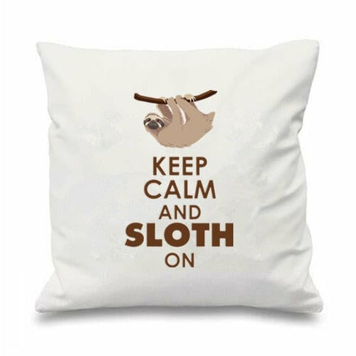 Sloth On Cushion Cover - Sloth Gift shop