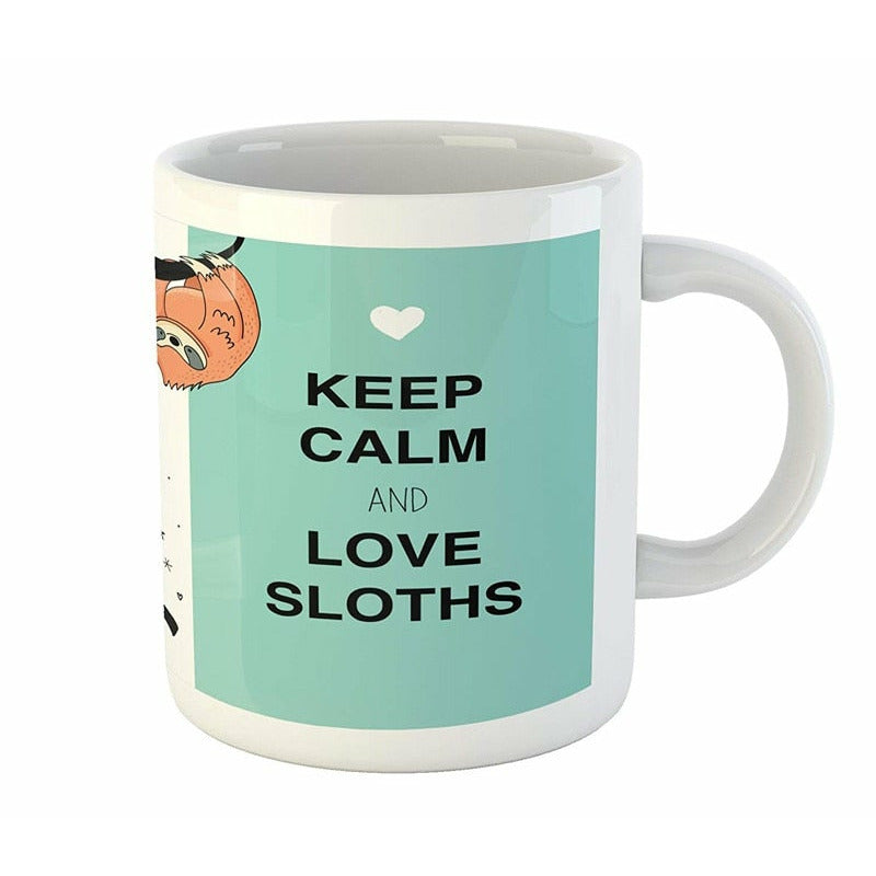 Calm and Love Sloth Mug