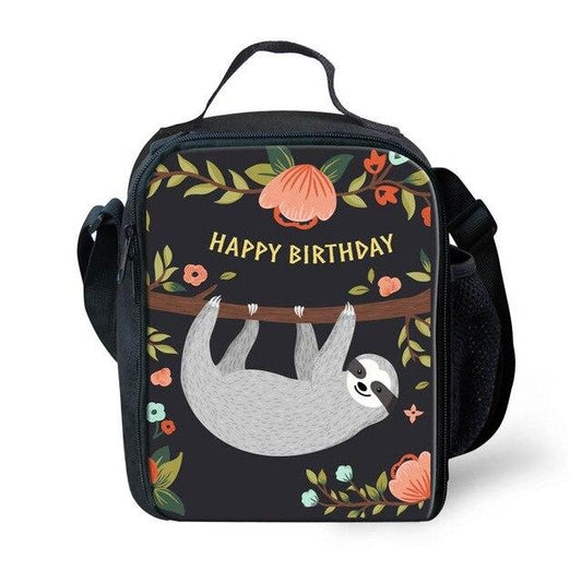 Happy Birthday Sloth Lunch Bag