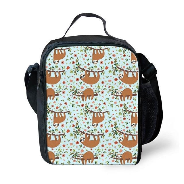 Colorful Group of Sloth Lunch Bag