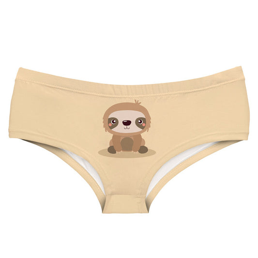 KJIZMO Cute Sloth Women Underwear, Underpants Soft Cool Bikini