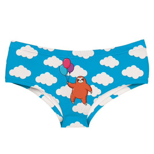 KJIZMO Sleeping Sloth Women Underwear, Underpants Soft Cool Bikini